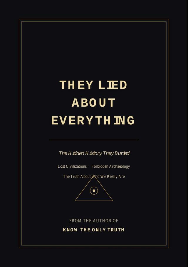 They Lied About Everything — new release cover